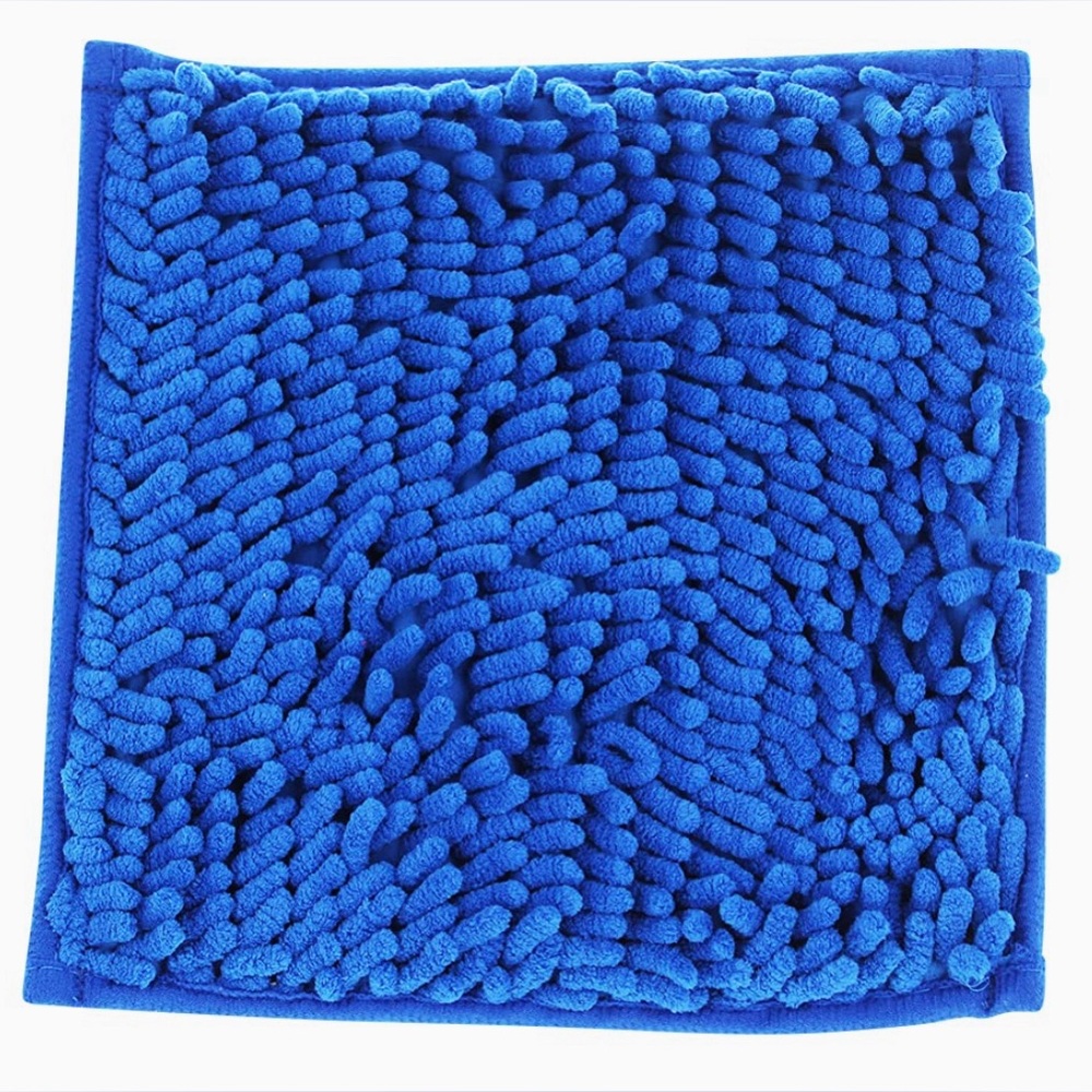 KIDS LOCKER INTERIOR SCHOOL LOCKER FUR RUG CARPET - BLUE, 10 INCH SQUARE